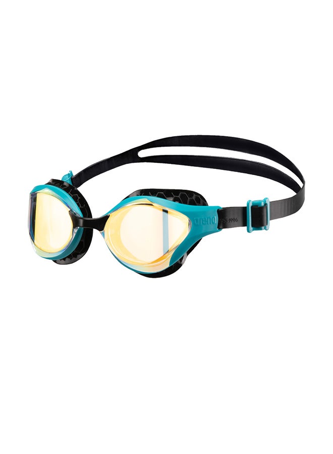 Air-Bold Swipe Mirror Swimming Goggles Green