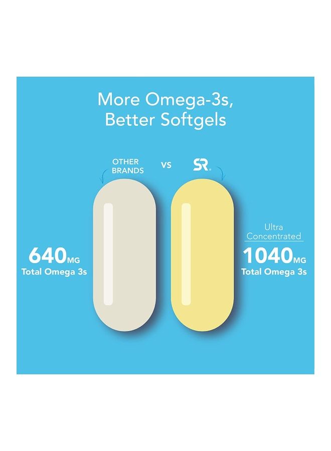 Sports Research Omega -3 Fish Oil Triple Strength  180 Soft Gels