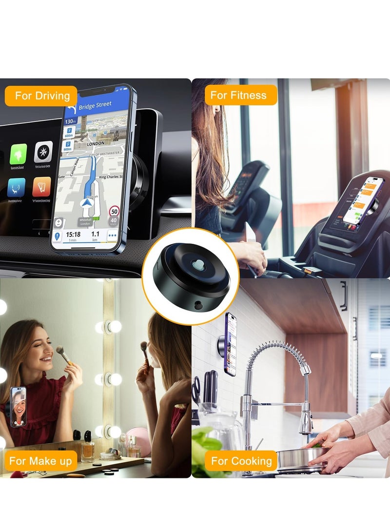 Magnetic Car Suction Cup Holder Mount,360 Rotation Magnetic Car Cell Phone Holder,Suction Cup Car Phone Mount,Universal Adjustable Windshield Dashboard Mobile Phone Holder