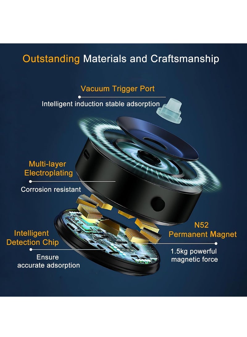 Magnetic Car Suction Cup Holder Mount,360 Rotation Magnetic Car Cell Phone Holder,Suction Cup Car Phone Mount,Universal Adjustable Windshield Dashboard Mobile Phone Holder