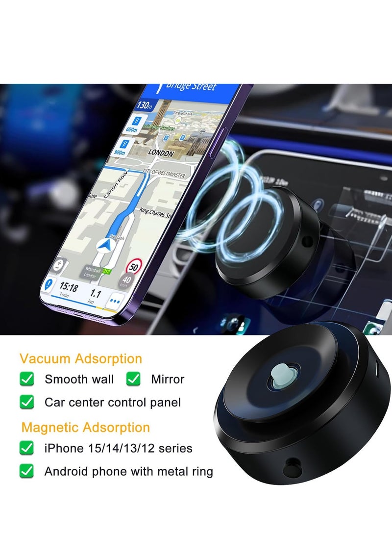 Magnetic Car Suction Cup Holder Mount,360 Rotation Magnetic Car Cell Phone Holder,Suction Cup Car Phone Mount,Universal Adjustable Windshield Dashboard Mobile Phone Holder