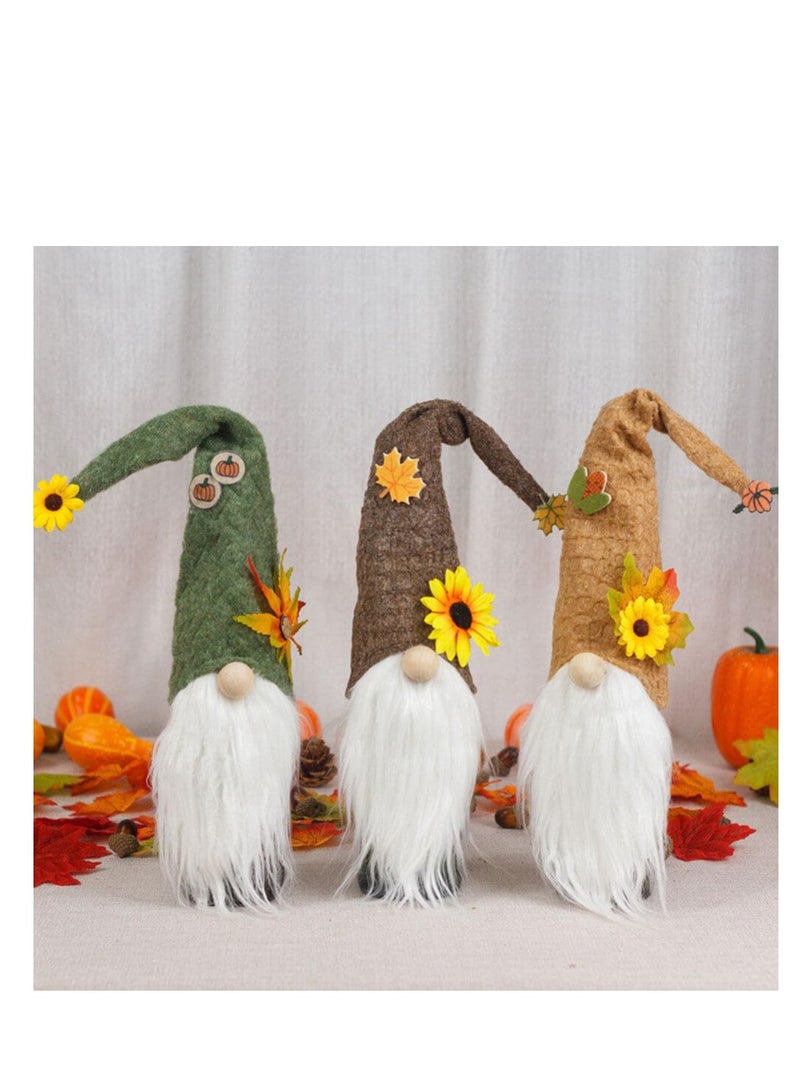 3pcs Gnome  Wine Bottle Covers  Gnome Bottles Cover Gnomes Plush Wine Bottle Decorations for  Festival Party Holiday