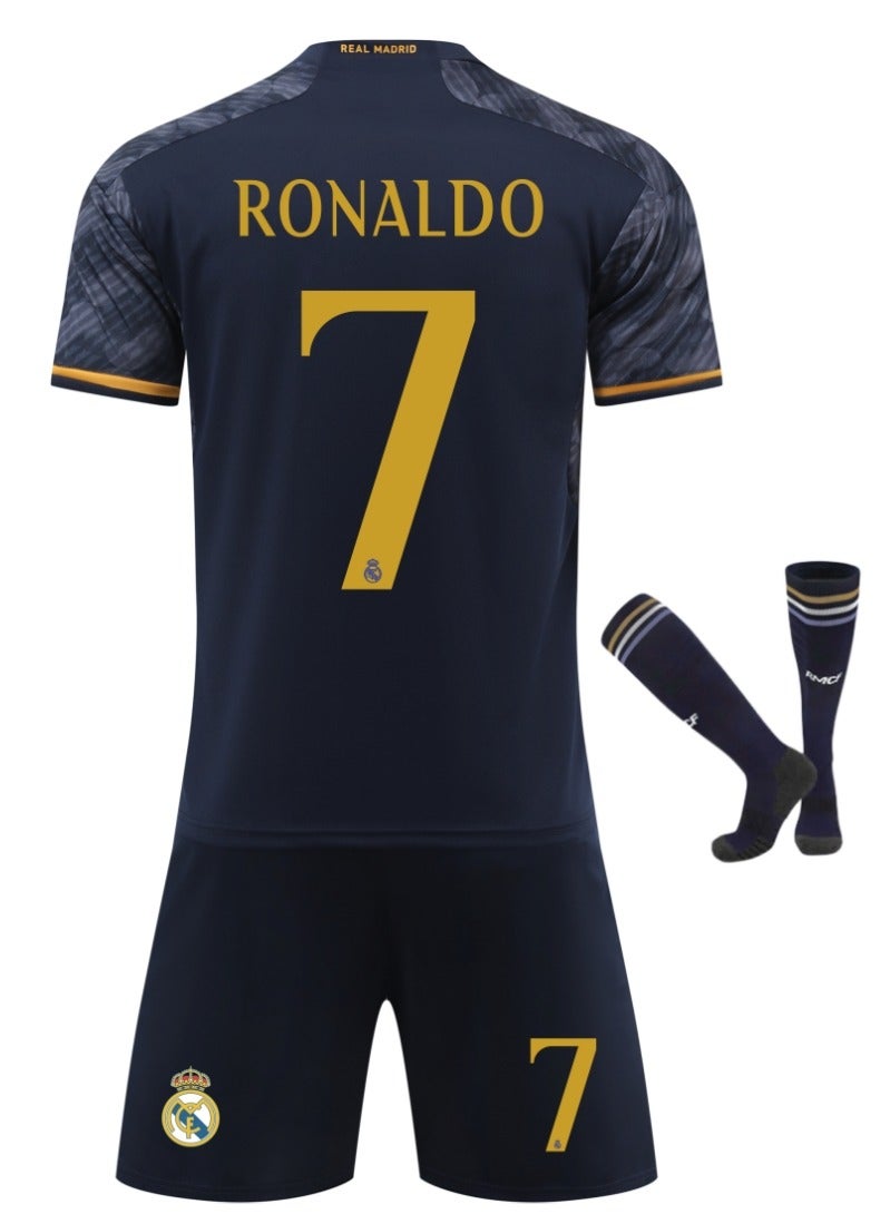 2324 Real Madrid Ronaldo #7 Football Jersey Children's Soccer Shirt Sportswear Set