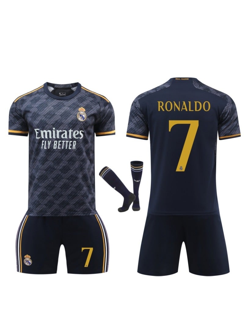 2324 Real Madrid Ronaldo #7 Football Jersey Children's Soccer Shirt Sportswear Set