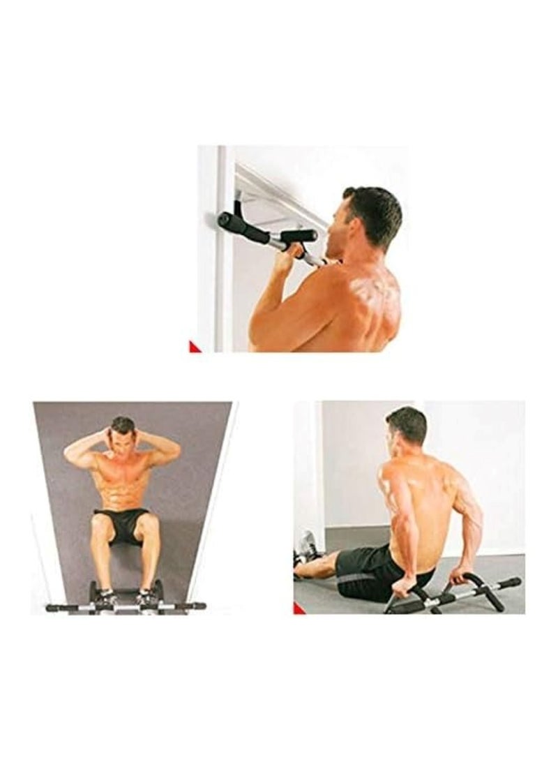 Steel Pipe Push-Up Bars Set with Comfort Sponge Grips Black 56x7x21.5cm