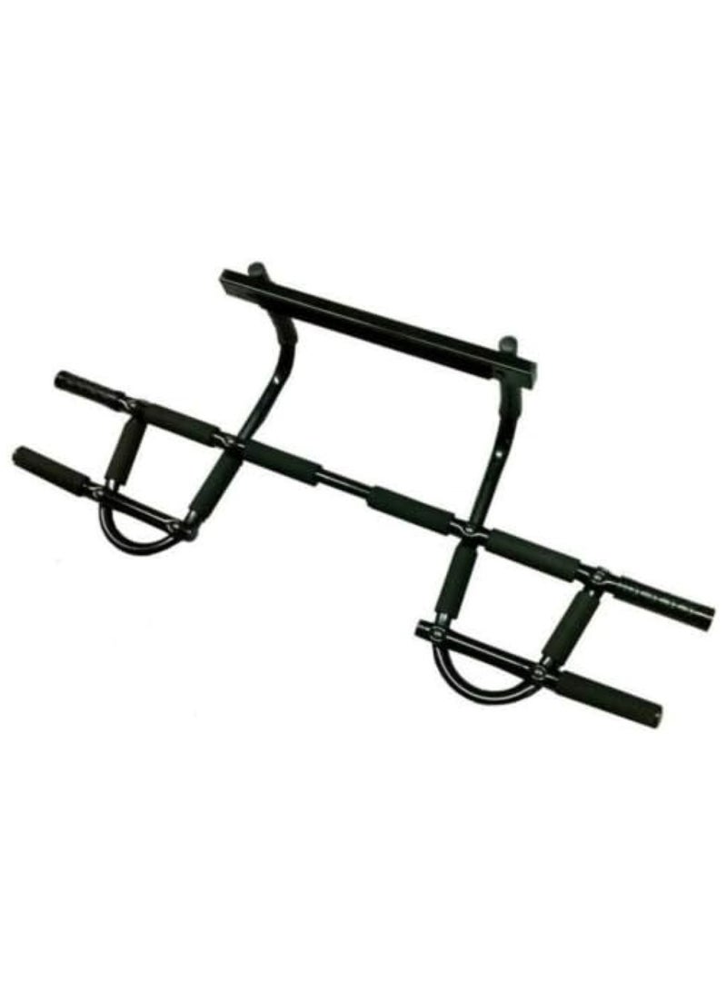 Steel Pipe Push-Up Bars Set with Comfort Sponge Grips Black 56x7x21.5cm