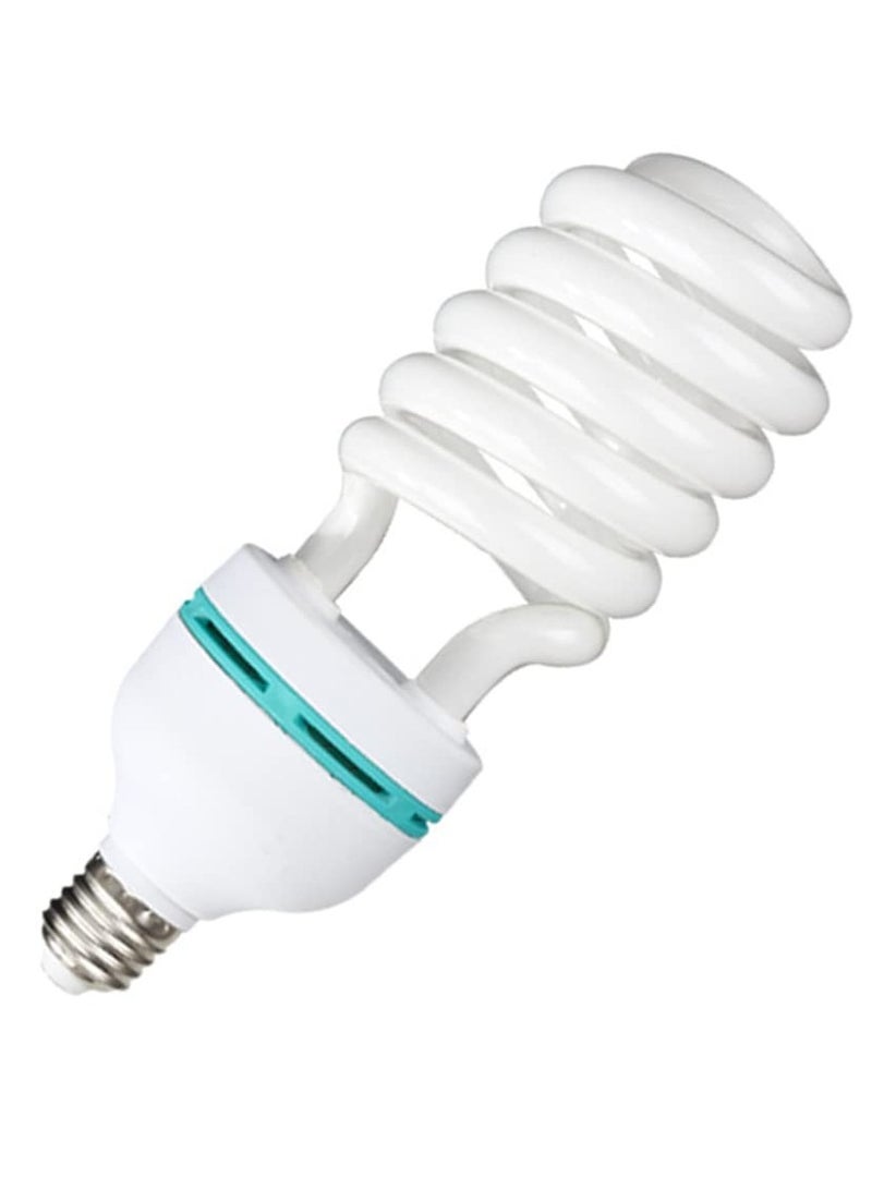 Light Bulb 1 PCS Large Half Screw Lighting Bulb Tube 105W Screw Mouth White Light Transparent Lampshade High Color Rendering Energy Saving Photography Lighting Day Light Bulb