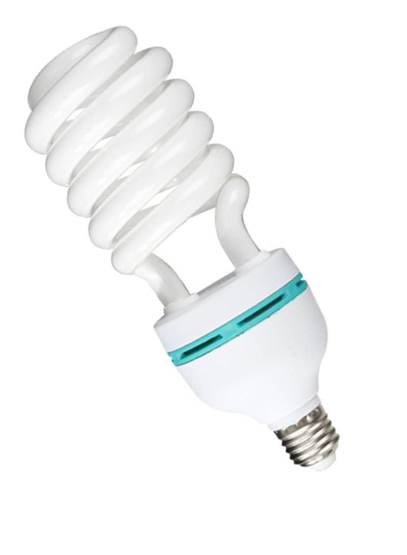 Light Bulb 1 PCS Large Half Screw Lighting Bulb Tube 105W Screw Mouth White Light Transparent Lampshade High Color Rendering Energy Saving Photography Lighting Day Light Bulb