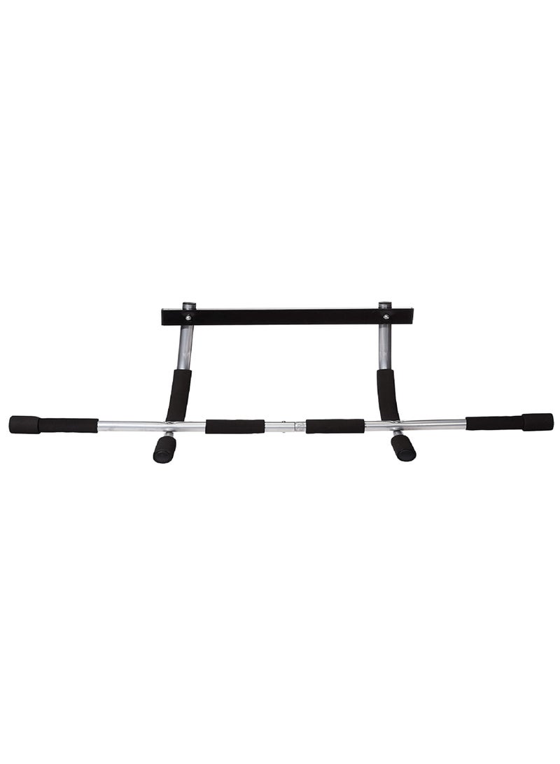 Steel Pipe Push-Up Bars Set with Comfort Sponge Grips Black 93x45x30cm