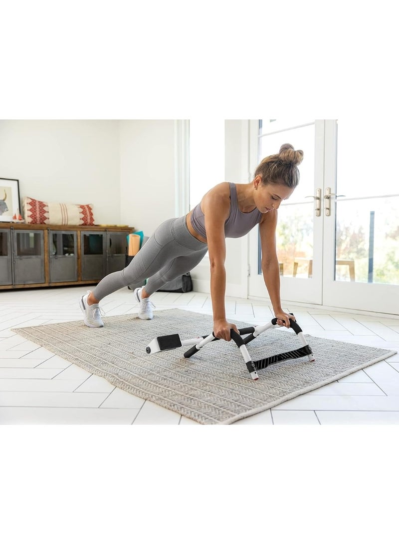 Steel Pipe Push-Up Bars Set with Comfort Sponge Grips Black 93x45x30cm