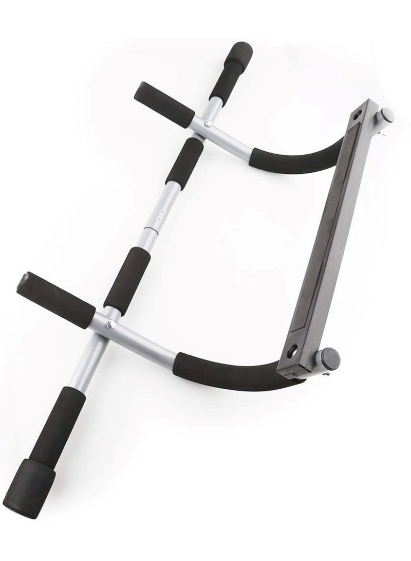 Steel Pipe Push-Up Bars Set with Comfort Sponge Grips Black 93x45x30cm