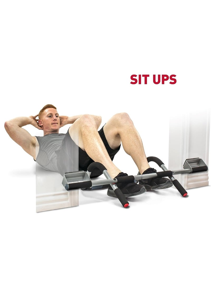 Steel Pipe Push-Up Bars Set with Comfort Sponge Grips Black 93x45x30cm