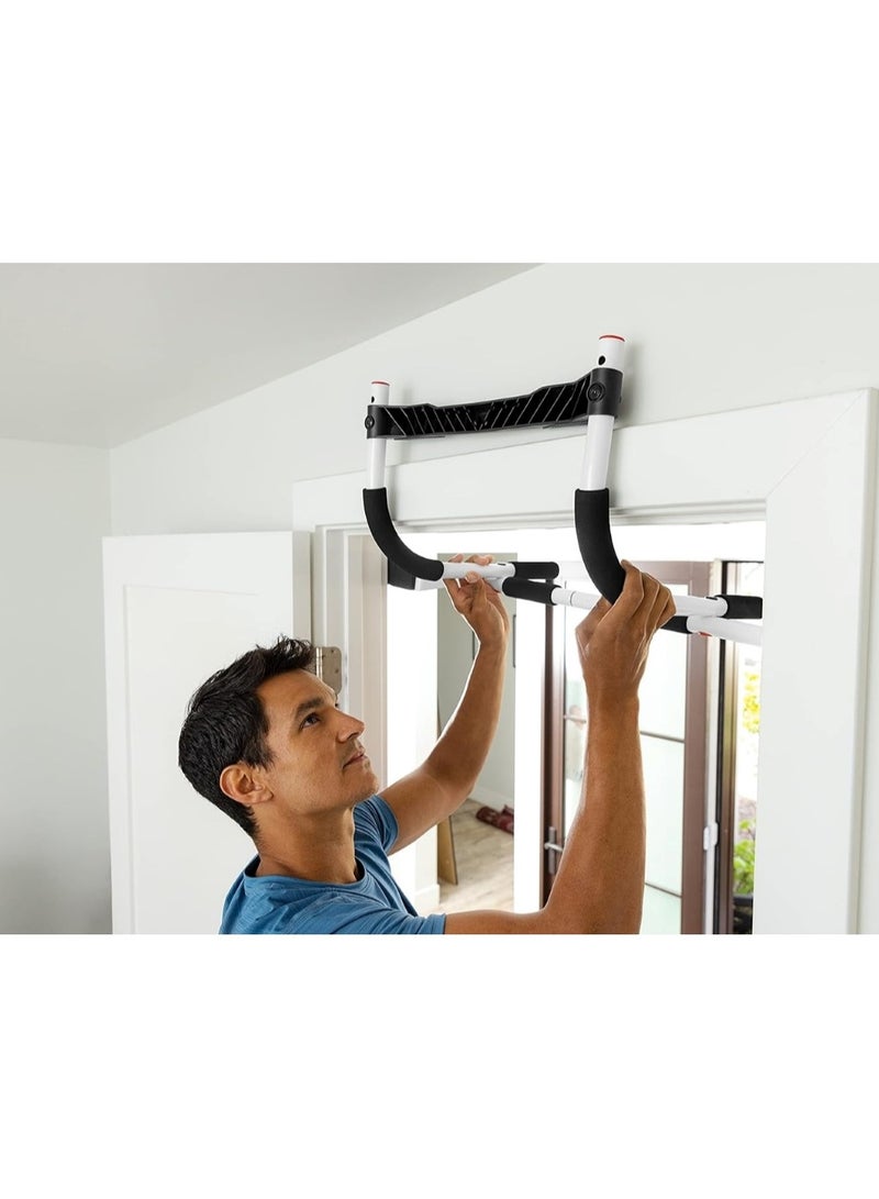 Steel Pipe Push-Up Bars Set with Comfort Sponge Grips Black 93x45x30cm