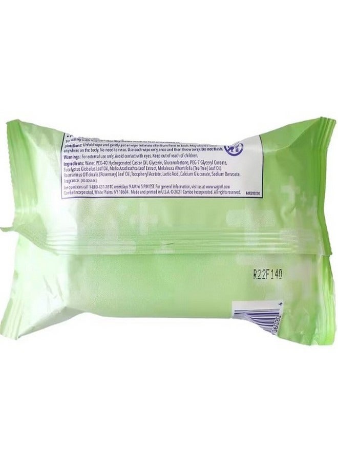 Daily Freshening Wipes Healthy Detox  20 Disposable Wipes