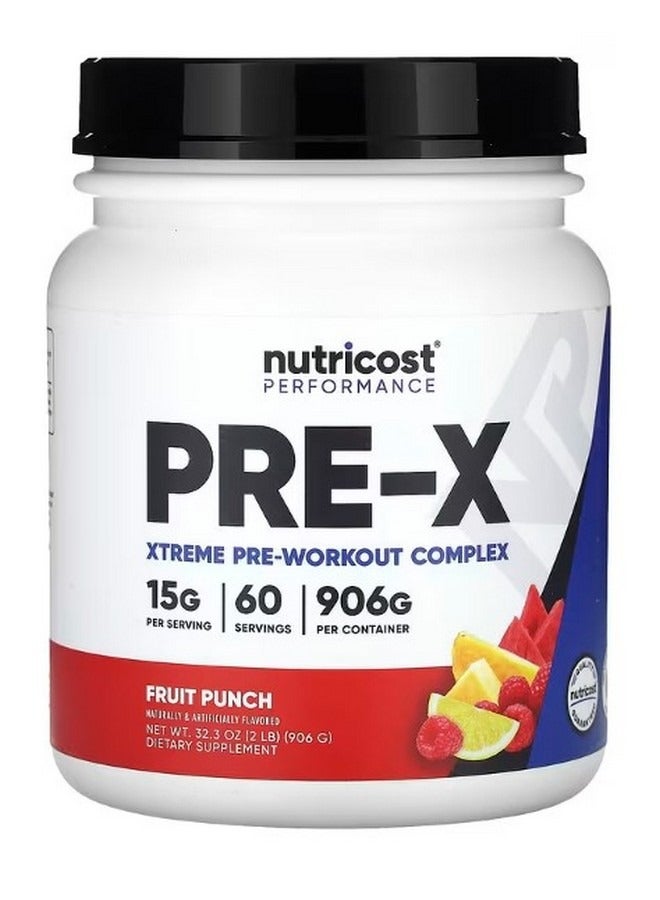 Performance Pre X Xtreme Pre Workout Complex Fruit Punch 2 Lb 906 G