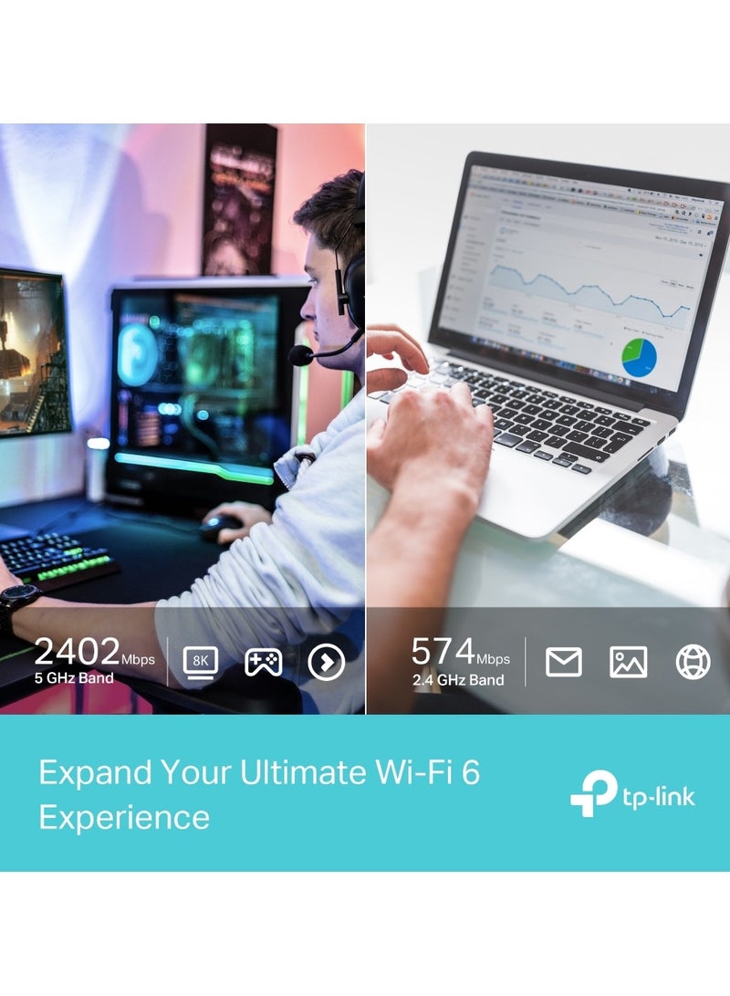 Archer TX50UH Ultra-Fast WiFi 6, Brand-New Upgrade Adapter AX3000 High Gain Wireless USB Adapter Black