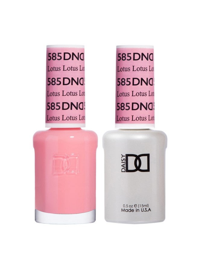 Dnd Gel Polish Set 1 Each Of Pink Gel Polish And Pink Nail Polish 585 Lotus 0.5 Fl Oz
