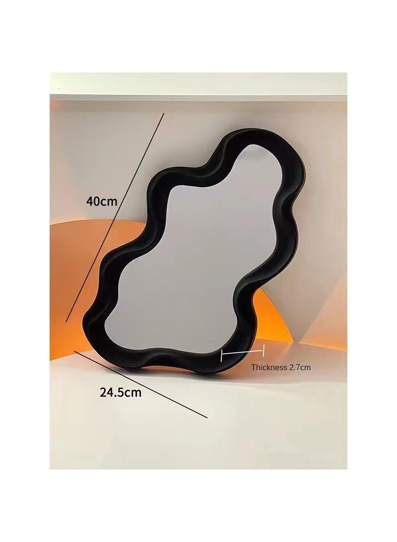 Aesthetic Cloud Design Irregular Dressing Mirror Cosmetic Mirror Decorative Desk Wall Mirror For Living Room Bedroom Hallway Home Decor