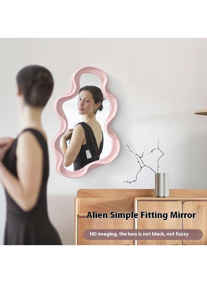 Aesthetic Cloud Design Irregular Dressing Mirror Cosmetic Mirror Decorative Desk Wall Mirror For Living Room Bedroom Hallway Home Decor