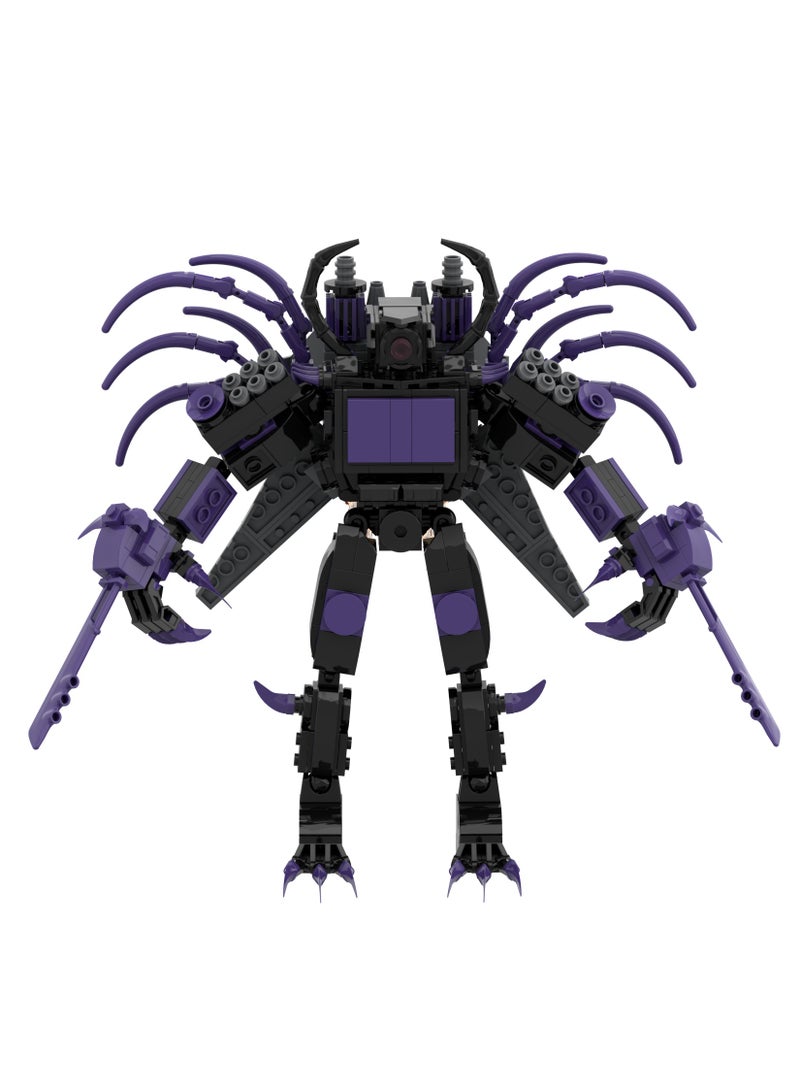 Skibidi Toilet Man Toy Building Blocks 606Pcs Newly Upgraded Titan Toy Ideas Toys Battle Horror Game Model Ideas Toys Gifts for Adult & Kids