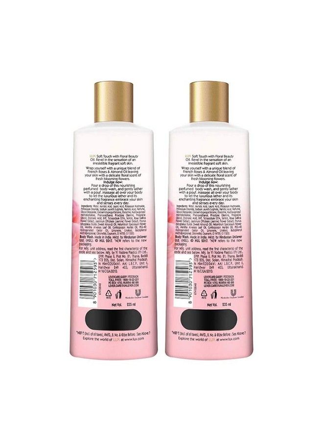Soft Touch Body Wash With French Rose & Silk Essence Oil 235 Ml (Pack Of 2)