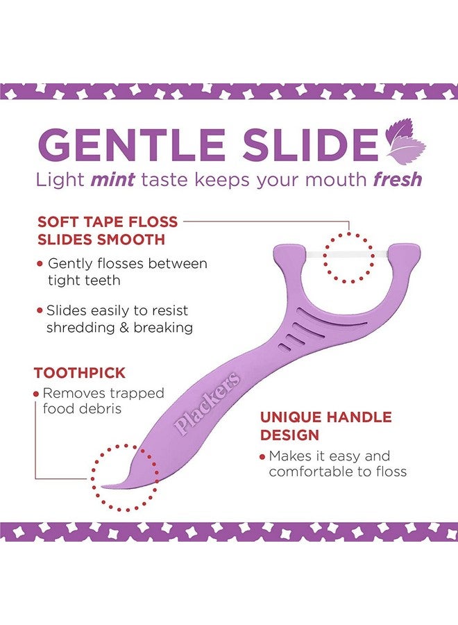 Gentleslide Dentla Flossers For Tight Teeth 90 Ea (Pack Of 2)