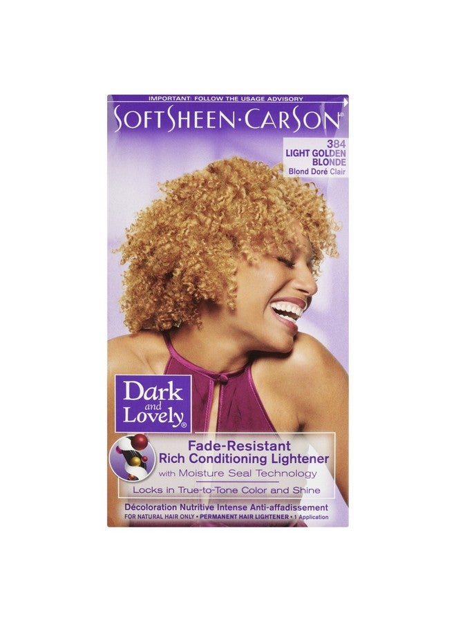 Softsheencarson Dark And Lovely Permanent Hair Color Number 384 Light Golden Blonde By Softsheencarson