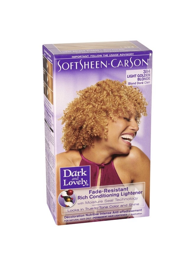 Softsheencarson Dark And Lovely Permanent Hair Color Number 384 Light Golden Blonde By Softsheencarson