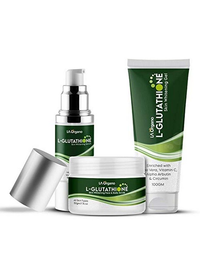 Glutathione Scrub 50G & Glutathione Gel 100G & Serum 30Ml (Pack Of 3)