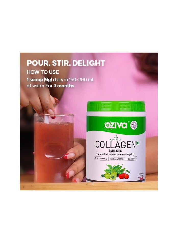 Plant Based Collagen Builder for Glowing Youthful Hair & Skin Supplement for Men & Women 250g