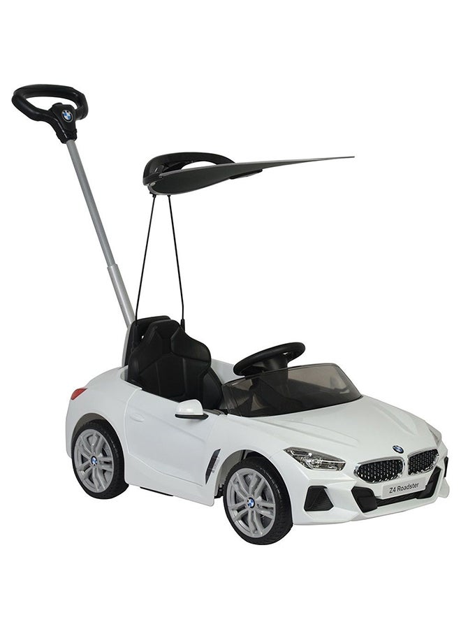Ride-On Push Car With Handle And Canopy 95.5x94.8cm