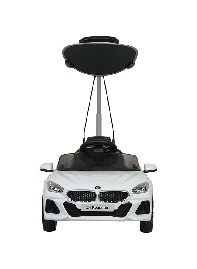 Ride-On Push Car With Handle And Canopy 95.5x94.8cm