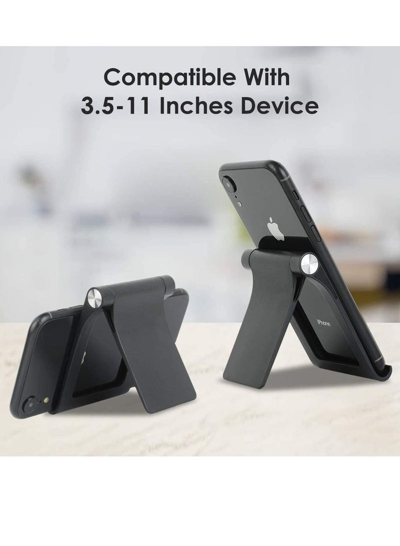 SYOSI Cell Phone Stand Holder, Adjustable Phone Desk Stand Tablet Holder Foldable Phone Holder for Tablet & iPhone & Android Smartphone