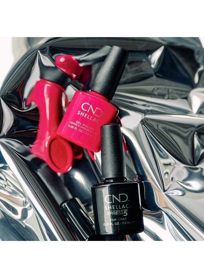 Shellac Gel Nail Polish Longlasting Nailpaint Color With Curvehugging Brush Pink/Rose/Fuchsia Polish 0.25 Fl Oz