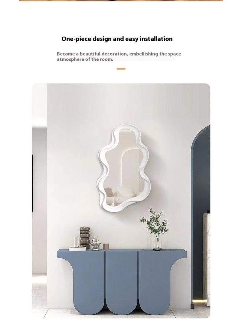 Aesthetic Cloud Design Irregular Dressing Mirror Cosmetic Mirror Decorative Desk Wall Mirror For Living Room Bedroom Hallway Home Decor