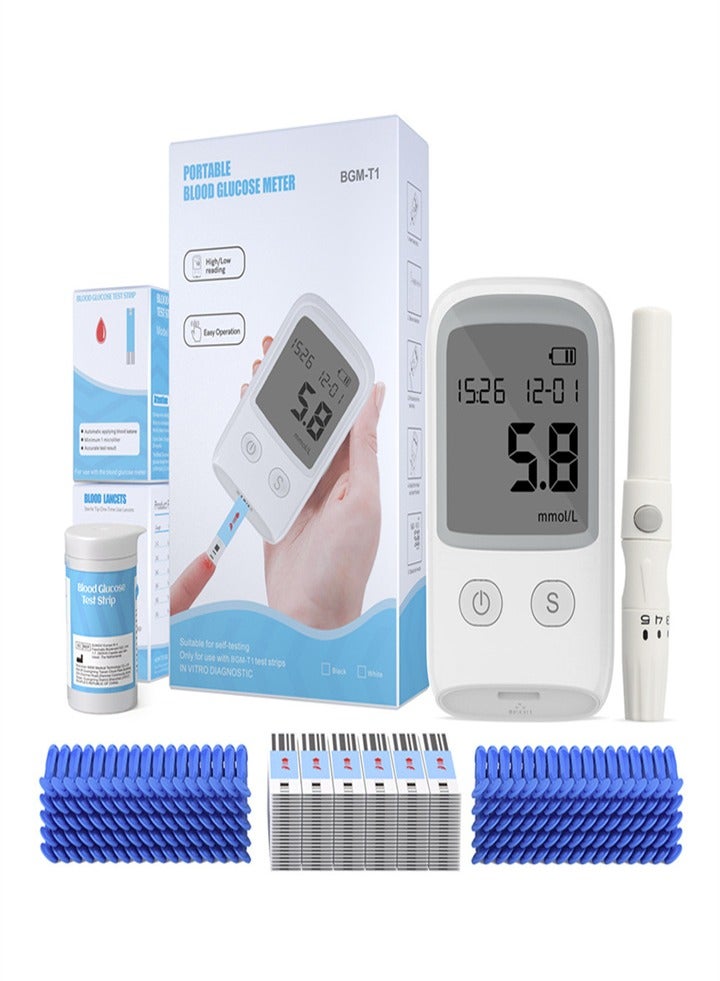 Self-monitoring blood sugar system, portable diabetes test kit for elderly, diabetics and pregnant women