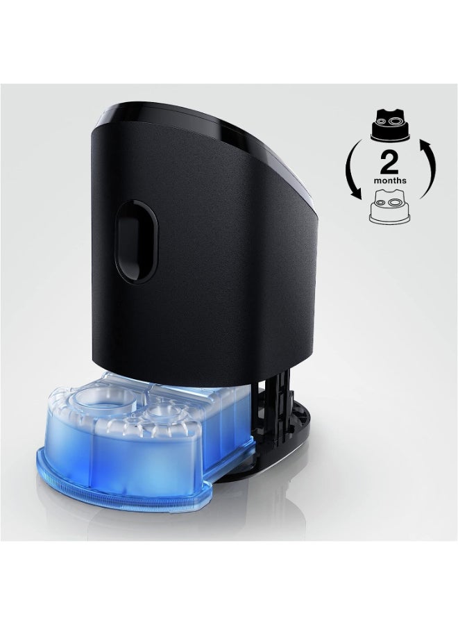 Clean And Renew And Refresh Cartridge For All Shavers With Clean And Charge System White