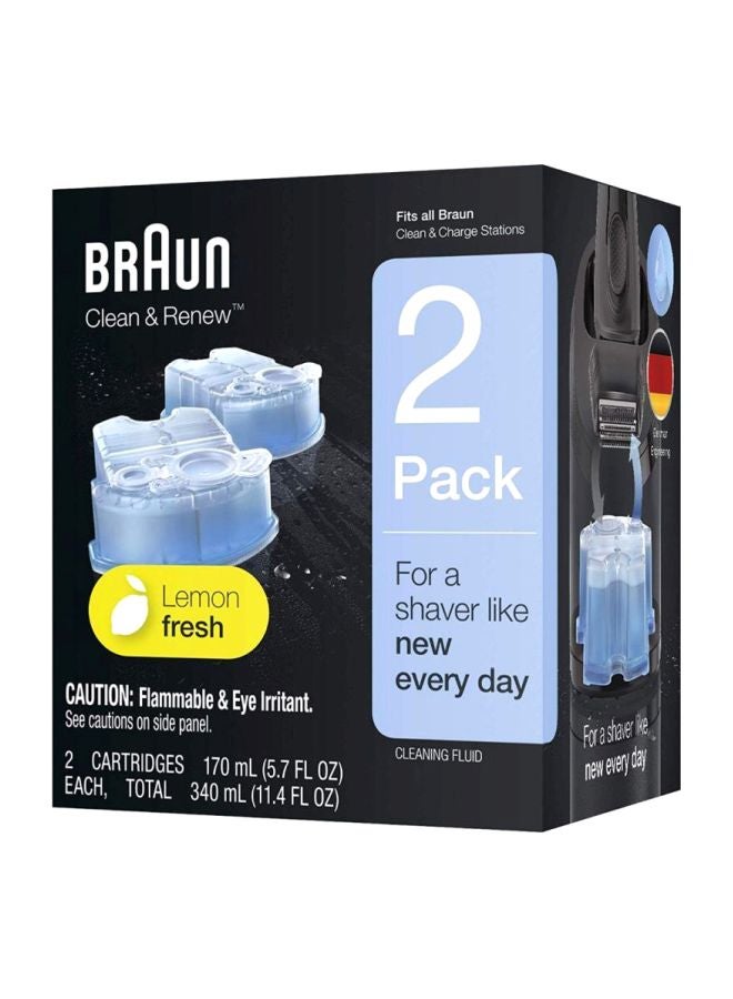 2-Pack Clean And Renew Lemon Fresh Cartridges Blue/White