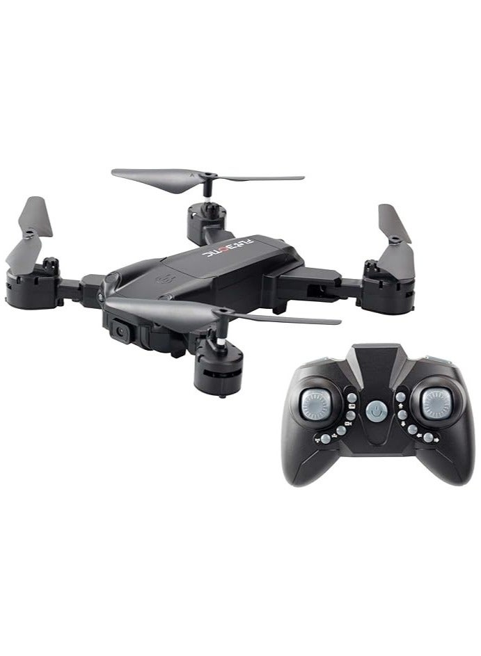 FLYBOTIC Silverlit Foldable Drone, Adjustable Camera, Auto Take-off, Hovering and Landing, Night Mode with LED Lights, Includes Carry Bag