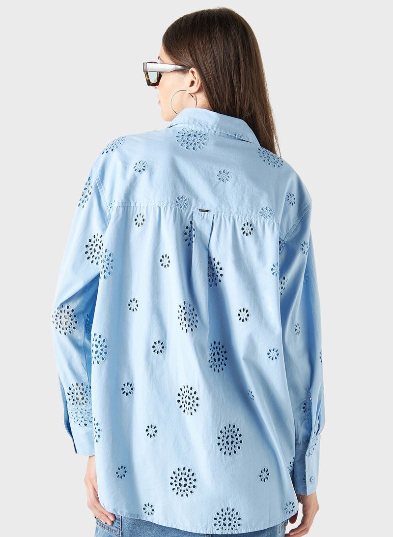 Printed Button Down Shirt