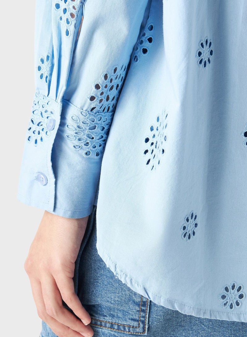 Printed Button Down Shirt