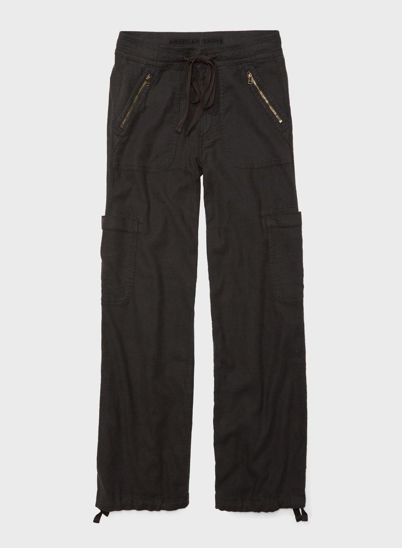 High Waist Cargo Pants