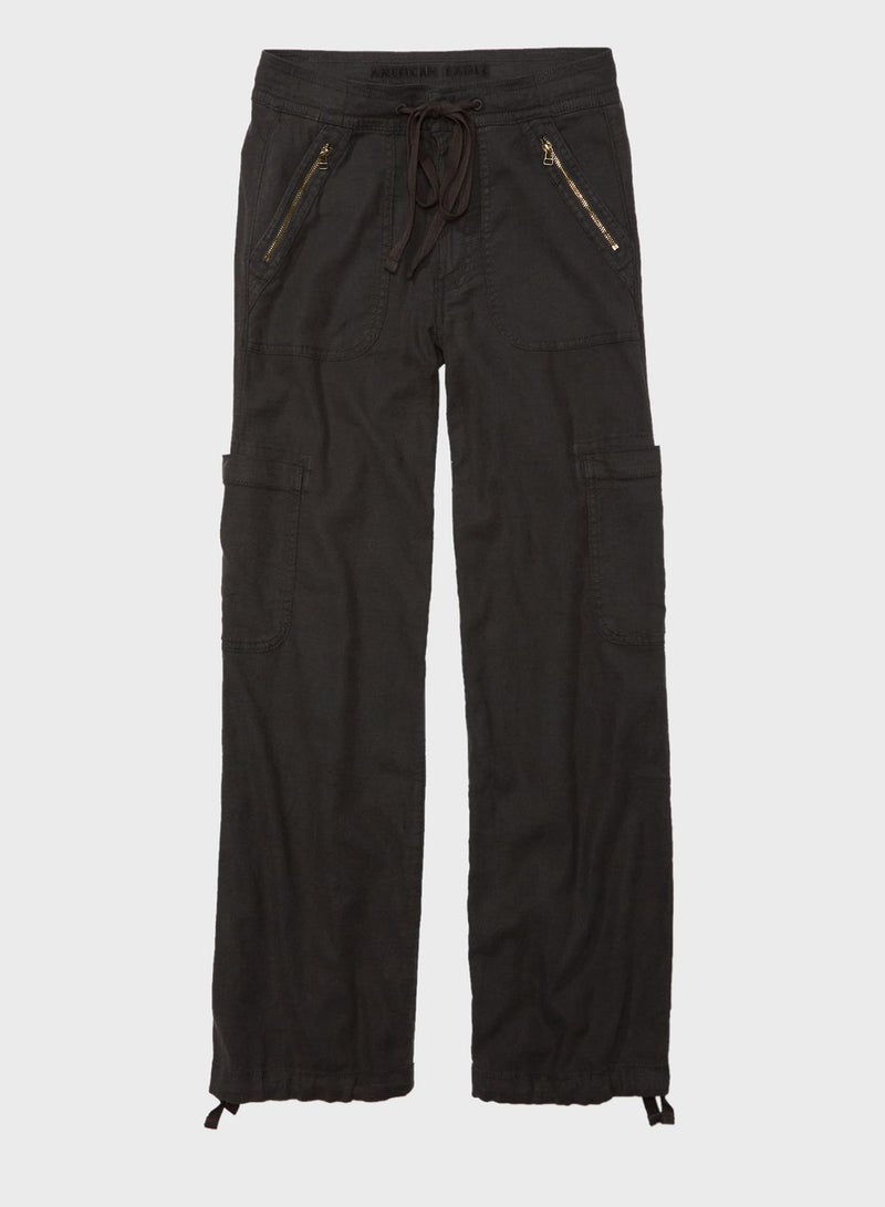 High Waist Cargo Pants