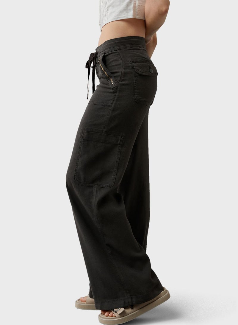 High Waist Cargo Pants