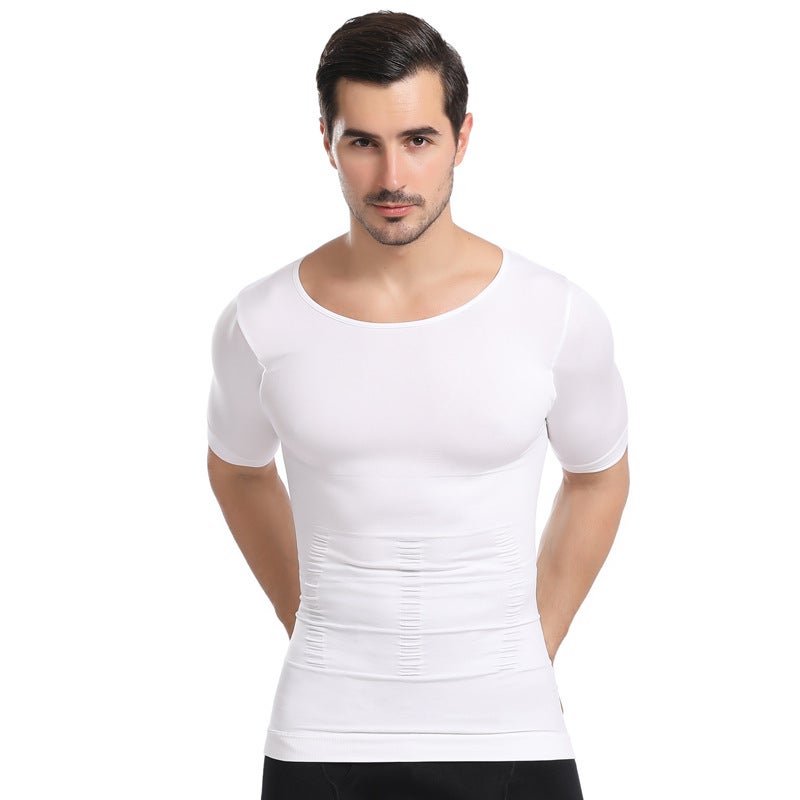 Plain Slimming Undershirt White