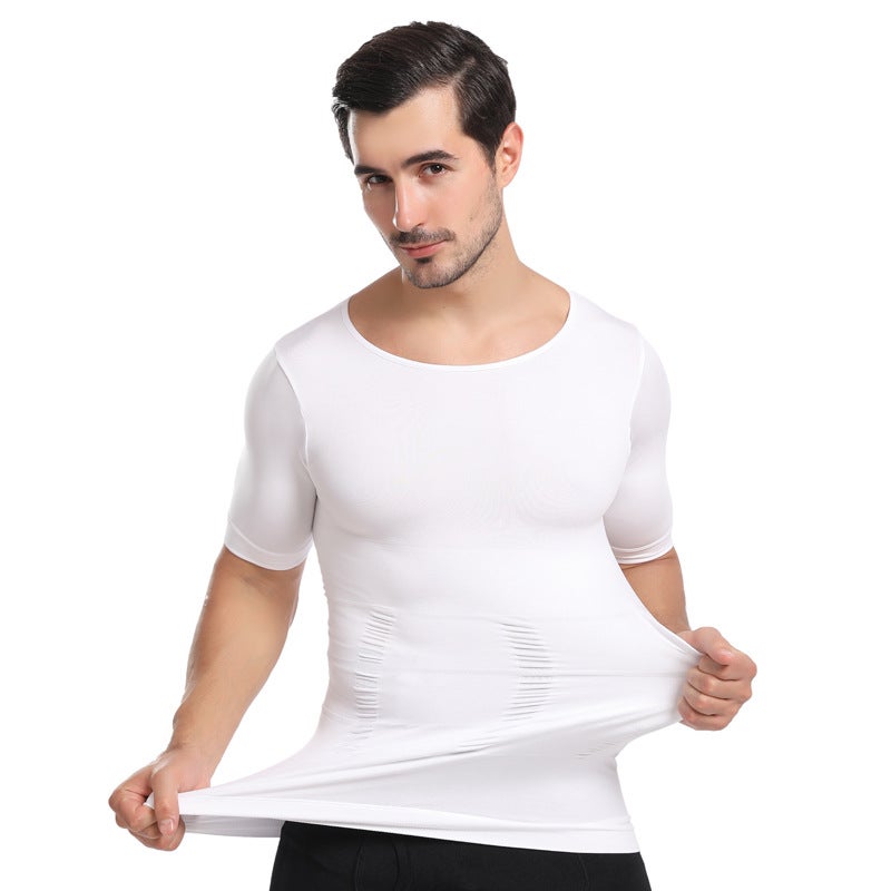 Plain Slimming Undershirt White