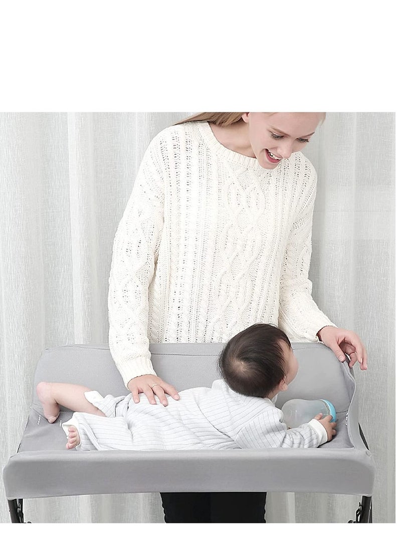 Portable baby changing table with wheels