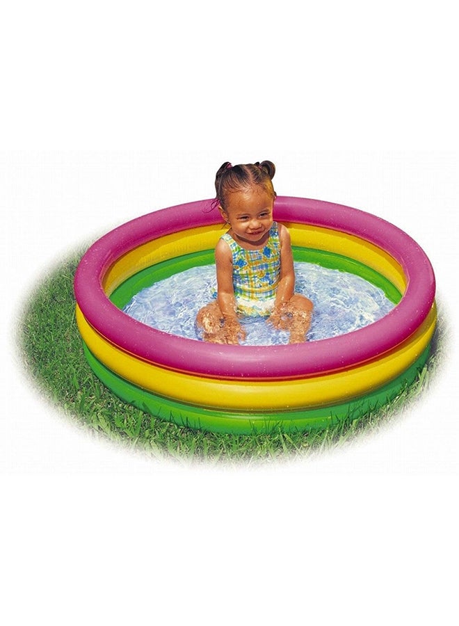 Lightweight Sunset Glow Inflatable Water Pool With Skin-friendly Materials 61x22cm