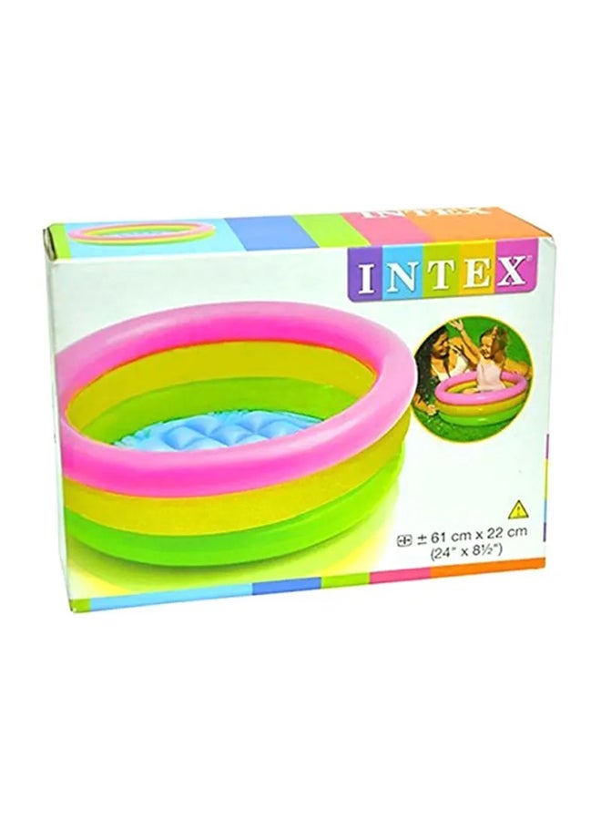 Lightweight Sunset Glow Inflatable Water Pool With Skin-friendly Materials 61x22cm