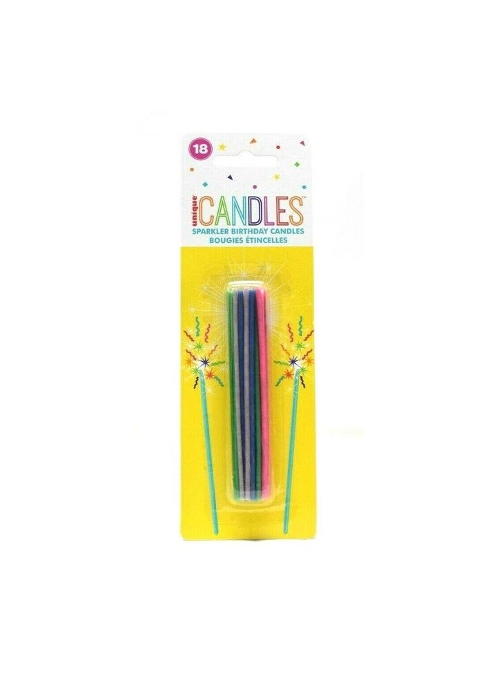 Sparkler Birthday Candles 4 Inch 18 pcs